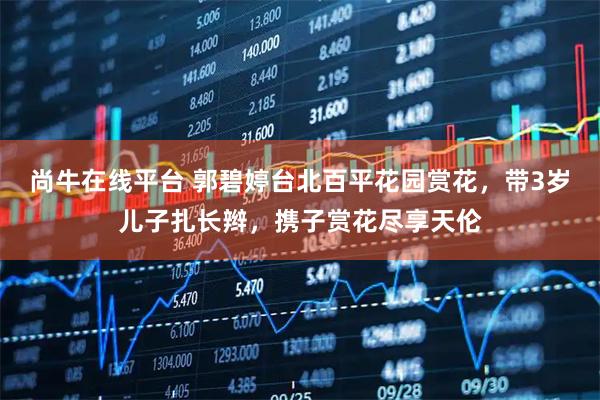尚牛在线平台 郭碧婷台北百平花园赏花，带3岁儿子扎长辫，携子赏花尽享天伦